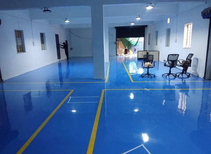 epoxy lantai dapur MBG bekasi