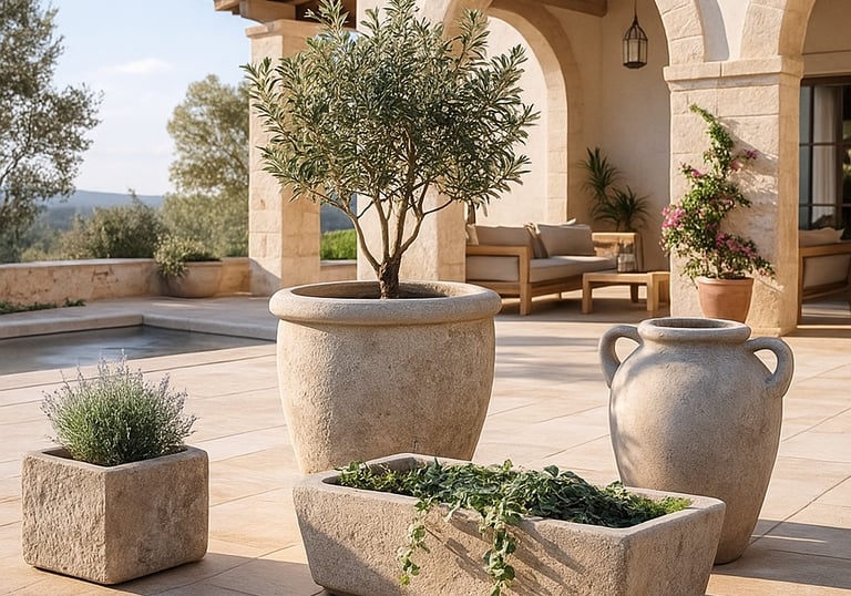 Arcanum Limestone Pot Collection