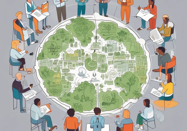 a man riding a skateboard down a street next to tall buildings