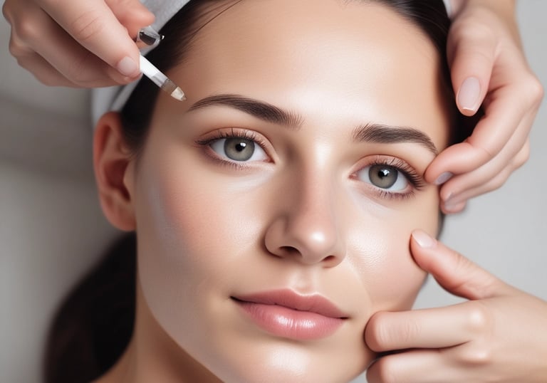 The image depicts a street view of a building with various businesses. A large sign for Ashford Dental Centre is prominently displayed above the entrance. Several other signs are visible, including one for a place named 'nourish naturally.' There is a parked car and a few motorcycles in front of the building, and a couple of pedestrians are nearby.