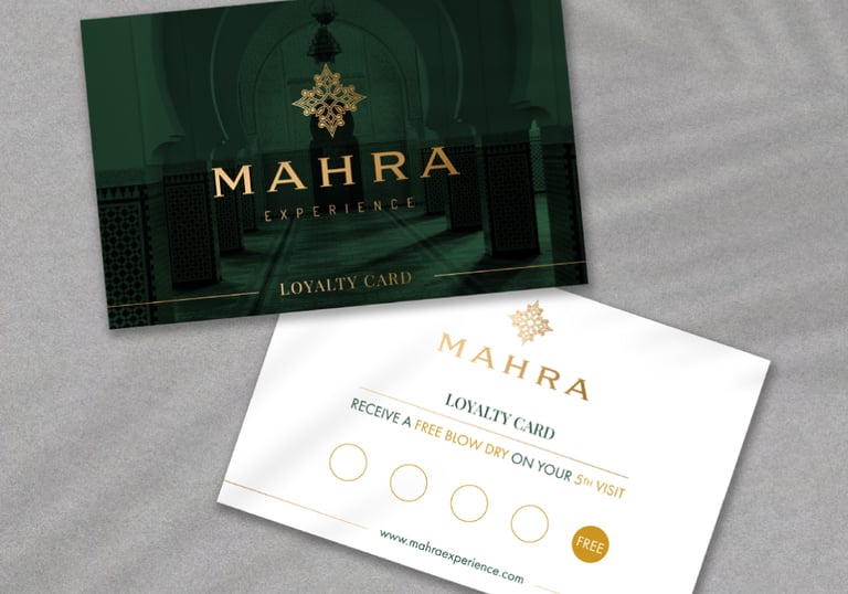 Mahra's loyalty card