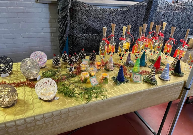 bricolages pour le marché de Noël