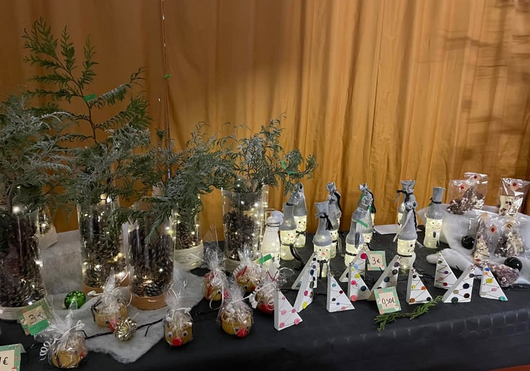 bricolages pour le marché de Noël