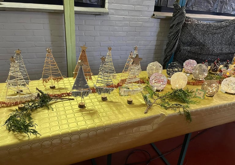 bricolages pour le marché de Noël