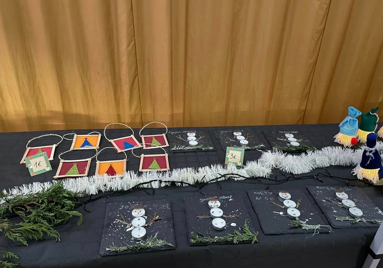 bricolages pour le marché de Noël