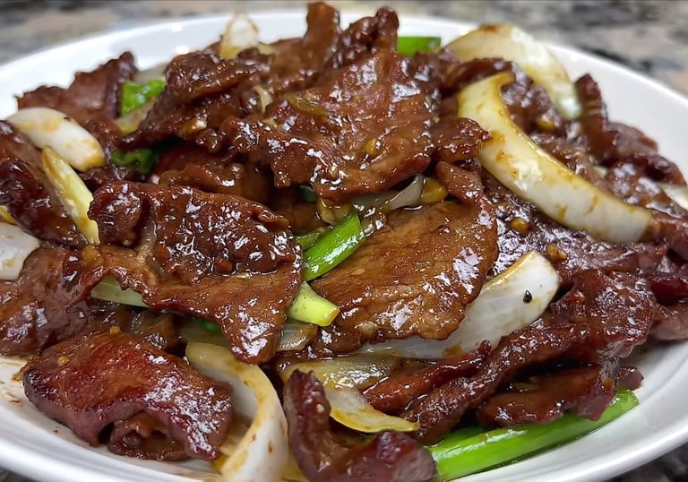 Beef and Onion Stir Fry