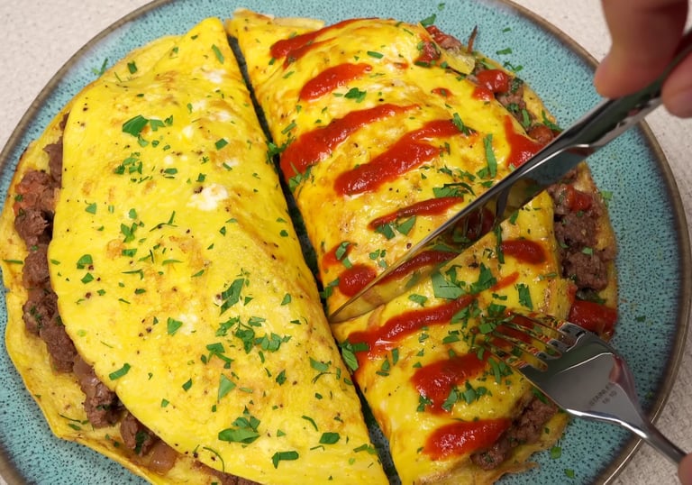 Delicious Minced Meat and Egg Breakfast Recipe