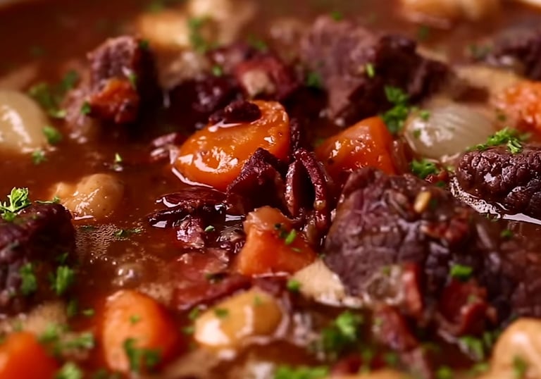 Rich & Hearty Beef Bourguignon – A Classic French Comfort Dish