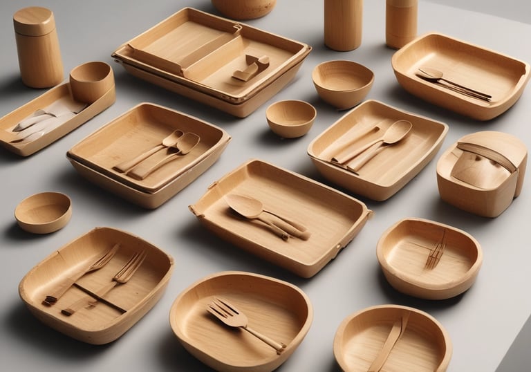 brown wooden sticks in gray ceramic bowl