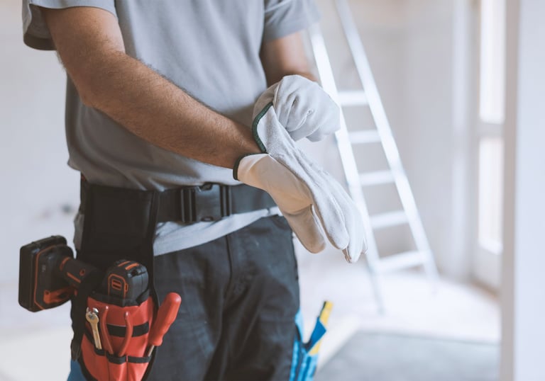 Gentleman, getting ready to work 