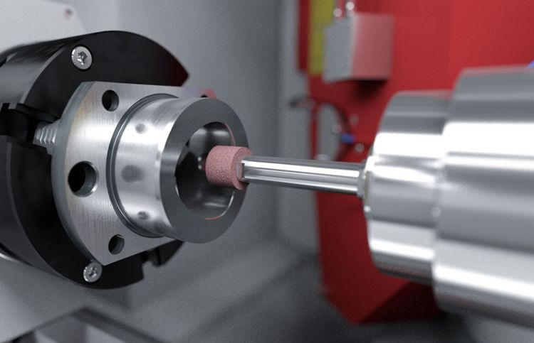 a machine is turning a gearwheel on a machine