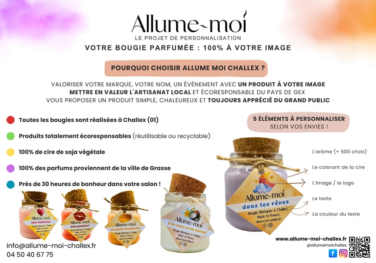 Bougie personnalisée