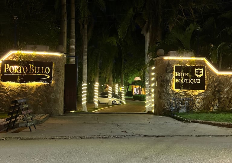 entrada porto bello hotel boutique