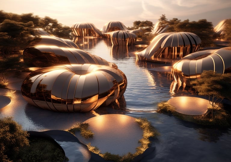 Futuristic resort