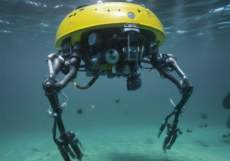 A visual of advanced AI technology in maritime operations.