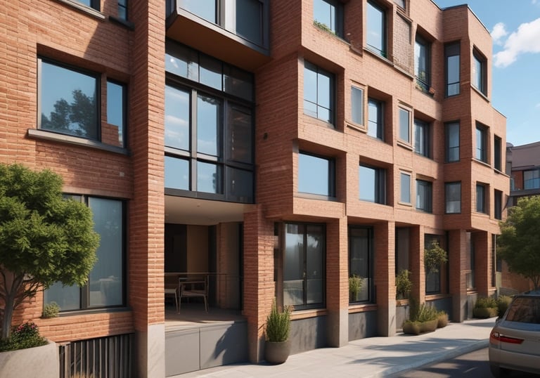 A cozy clothing store display with vibrant garments on mannequins.
