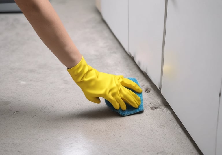 A cleaning specialist using steam equipment to deep clean office carpet flooring.