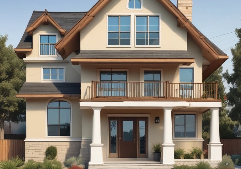 a house with a balcony for home services businesses section