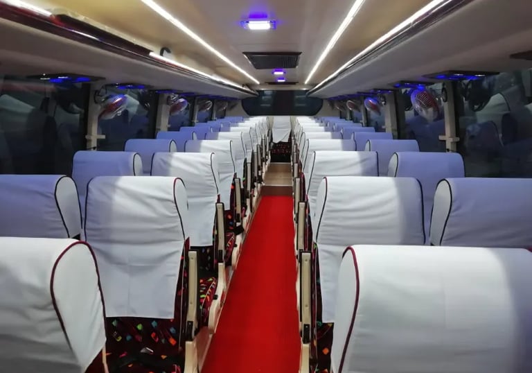 40 seater luxury bus interior by Bus Suvidha in Delhi NCR