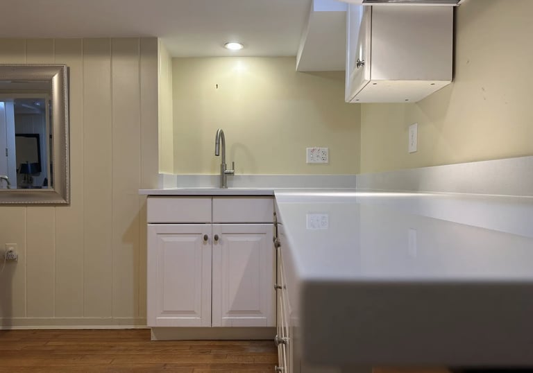 MSI Snow White quartz countertops