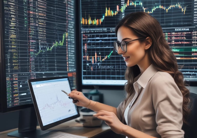 a man riding a skateboard down a street next to tall buildings