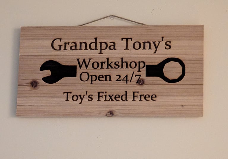 Lazer Etched Sign