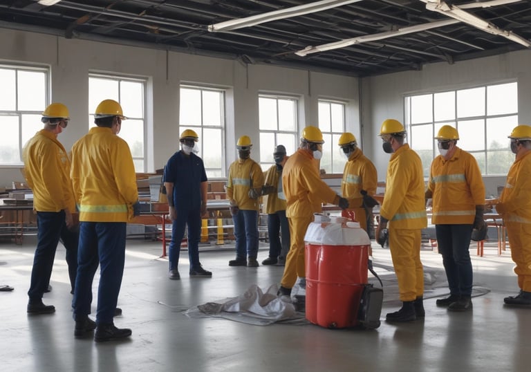 A focused group of advanced learners collaborating on a complex project.