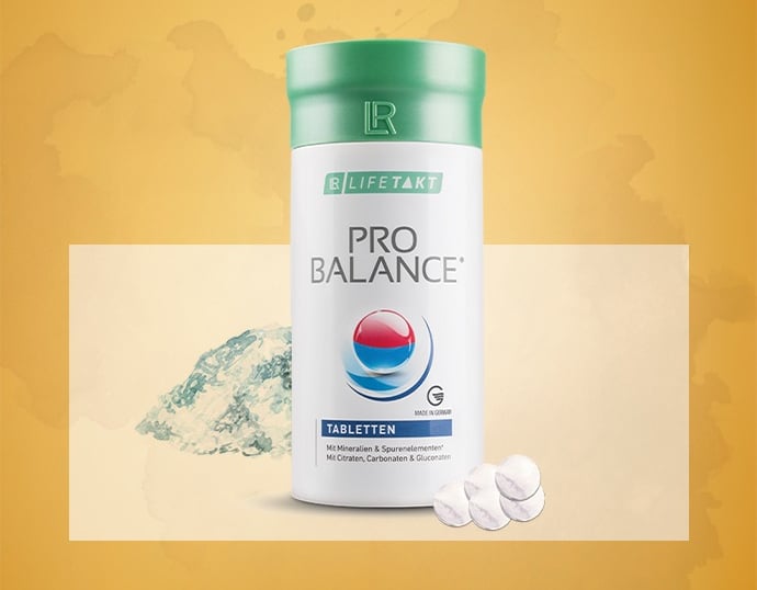 LR Lifetakt Pro Balance mineral tablets for acid-base balance with electrolytes.