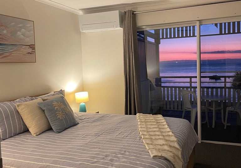 Master bedroom sunset