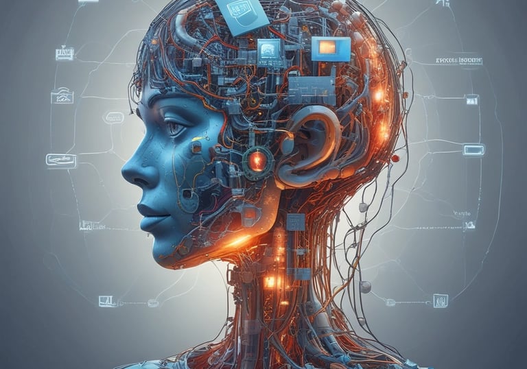 A sleek digital interface showing AI assistant integration in business workflows.