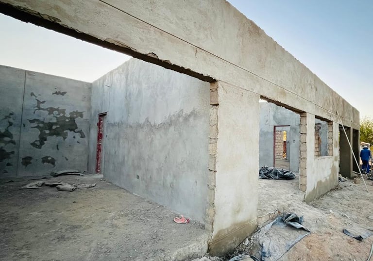 Construction phase Frans-del Investment CC Construction company in Omaruru