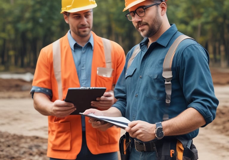Technician applying sealcoat to an asphalt surface on a sunny day.