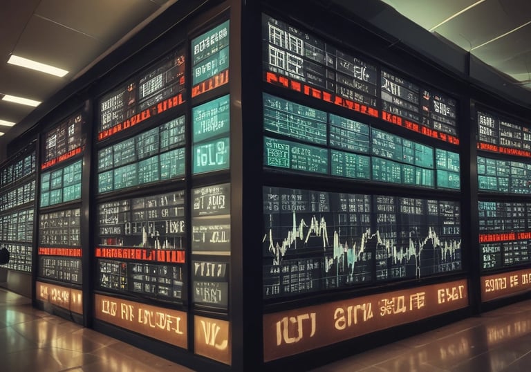 A dynamic graph showing fluctuating music artist popularity over time.