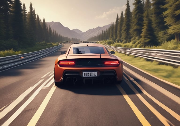 A sleek VR headset glowing with neon blue light against a dark background.