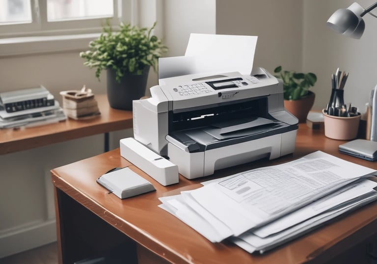 A clean, light blue and white themed workspace with notary tools.