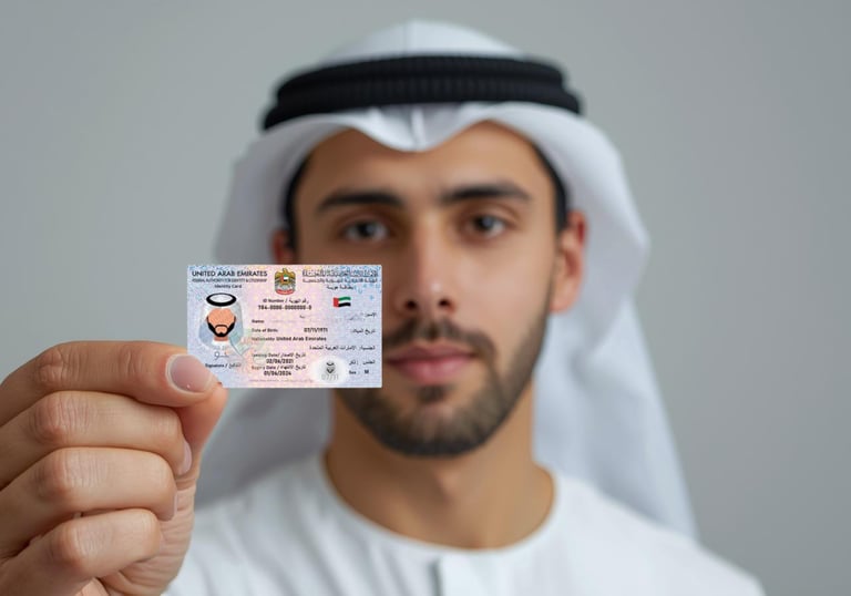 Emirates ID typing at your convenience in Dubai, UAE
