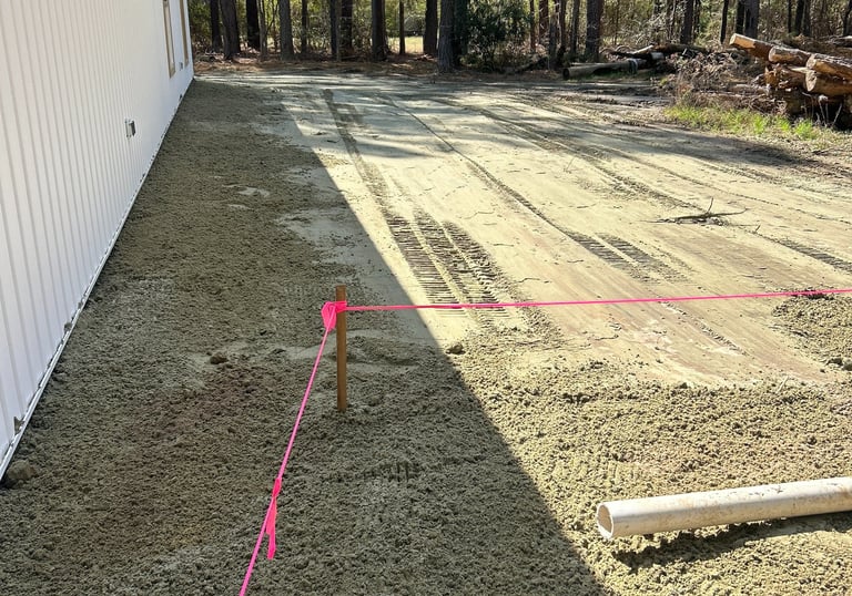 Site preparation and grading services D-Low's Excavation Holly Ridge