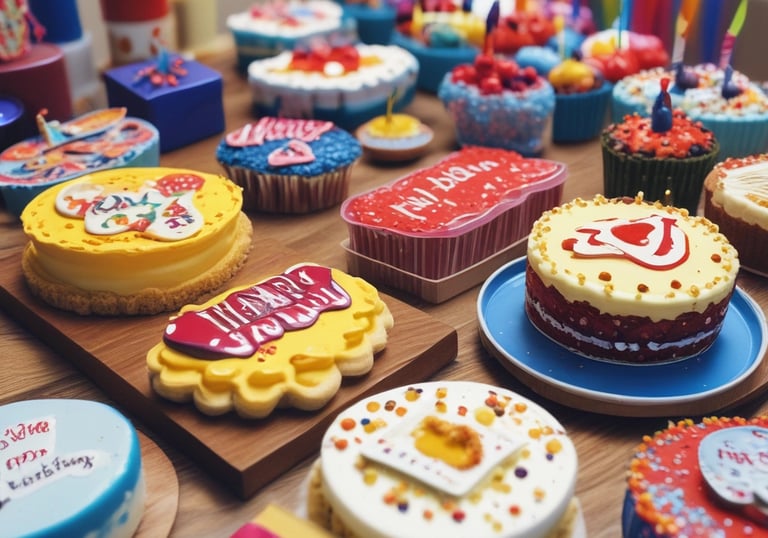 Handcrafted artisan decoration pieces displayed elegantly for an event.