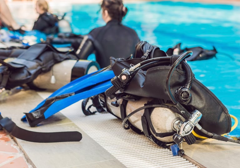 Equipment am Beckenrand