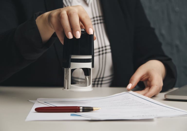 Tampons encreur ronds