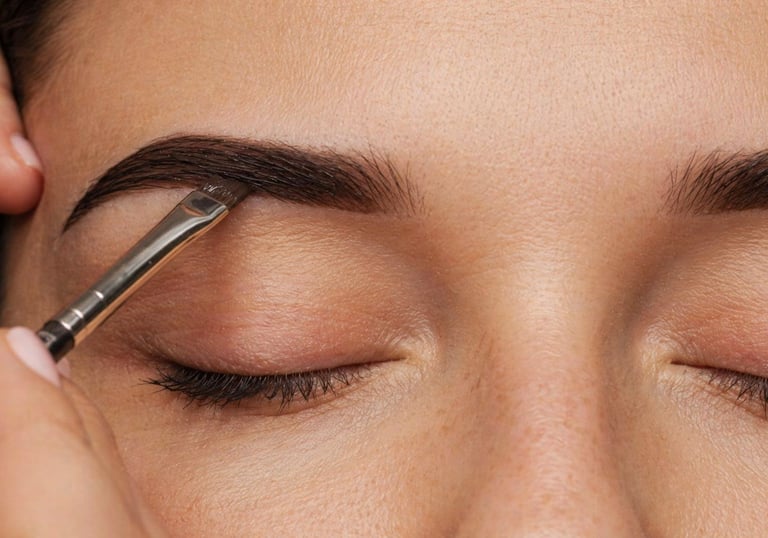 Soins cils et sourcils réalisés à l’institut Fée Pour Vous à Roquefort près d’Agen