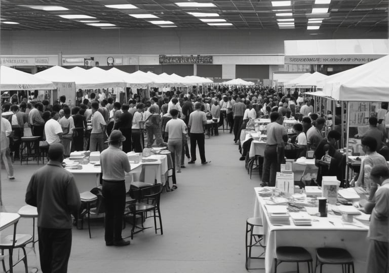 Participants in a mentorship session, exchanging ideas in a warm, inviting room filled with natural light.