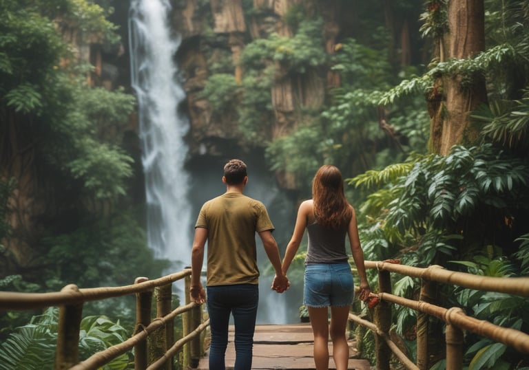A close-up of hands planting a small tree, representing growth and new ventures.