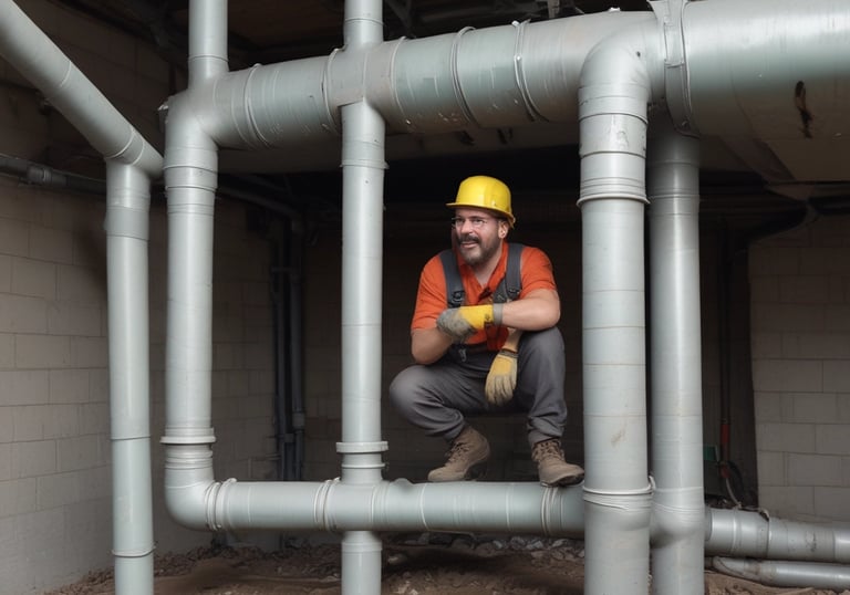 Manager coordinating construction workers with paperwork and schedules.
