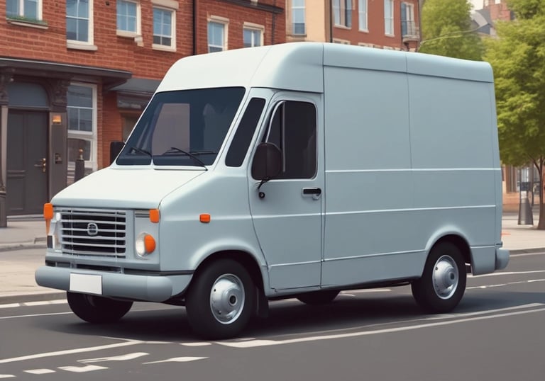 Delivery person handing a meal box to a smiling customer at their doorstep.