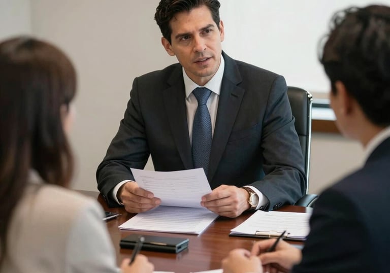 a man riding a skateboard down a street next to tall buildings
