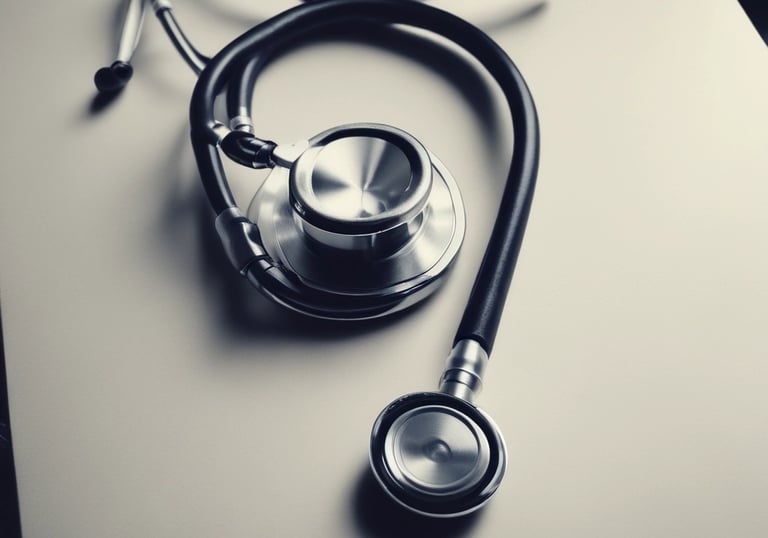 Dr. Samantha Quintal Campos consulting with a patient in a softly lit room with nude pink decor.