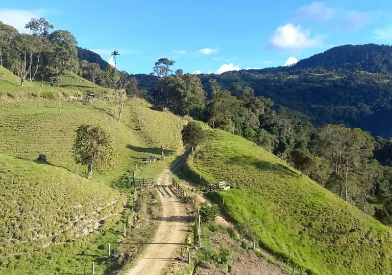 vía las Hormas, especial para ciclo montañismo, Cordillera de los Andes, Cajamarca Tolima