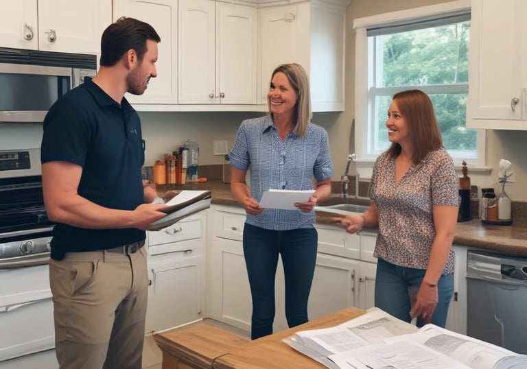 Close-up of a modern whole house water filtration system with clear pipes and filters.