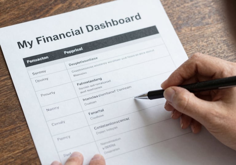 A warm photo of a family reviewing finances together at a cozy kitchen table.